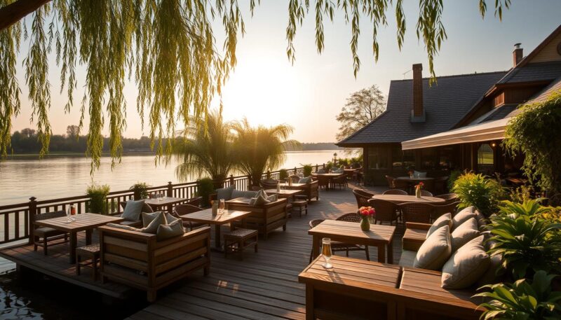 ambijent restorana uz vodu